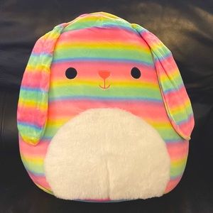 Squishmallow 16” Danya Easter Bunny Fuzzy Belly Floppy Ears Plush New with tag